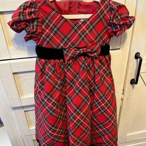 Plaid holiday dress